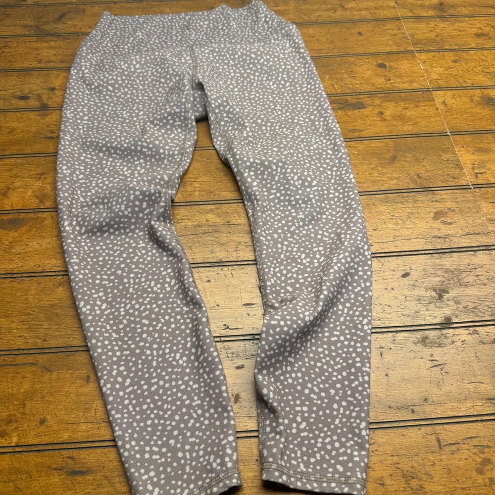 RBX Active Leggings Women Size M M Grey‎ White Speckled Print Athleisure